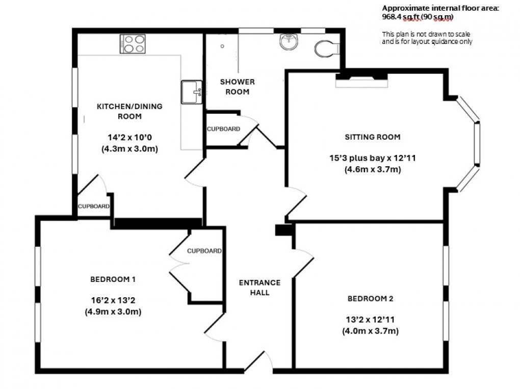 Floorplan for High Street, Burwash, East Sussex