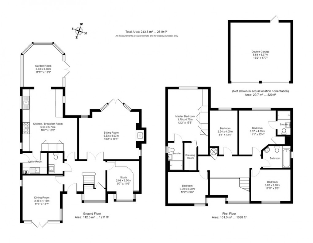 Floorplan for Goddensfield, Wadhurst, East Sussex