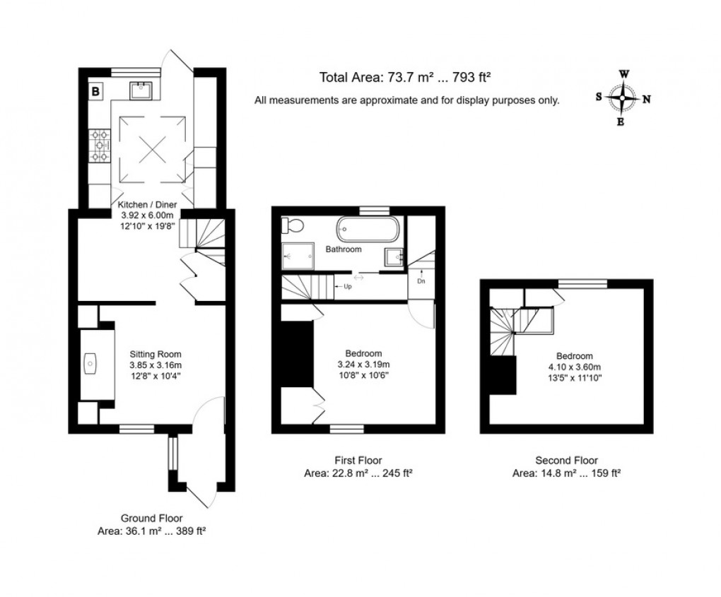 Floorplan for Cousley Wood, East Sussex