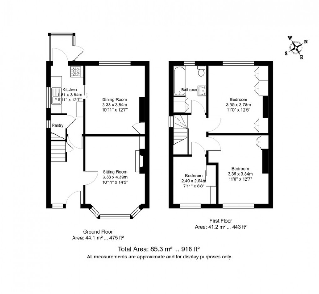 Floorplan for Mereworth Road, Tunbridge Wells