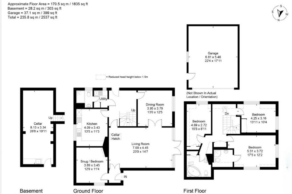 Floorplan for Town HIll, Lamberhurst, Kent