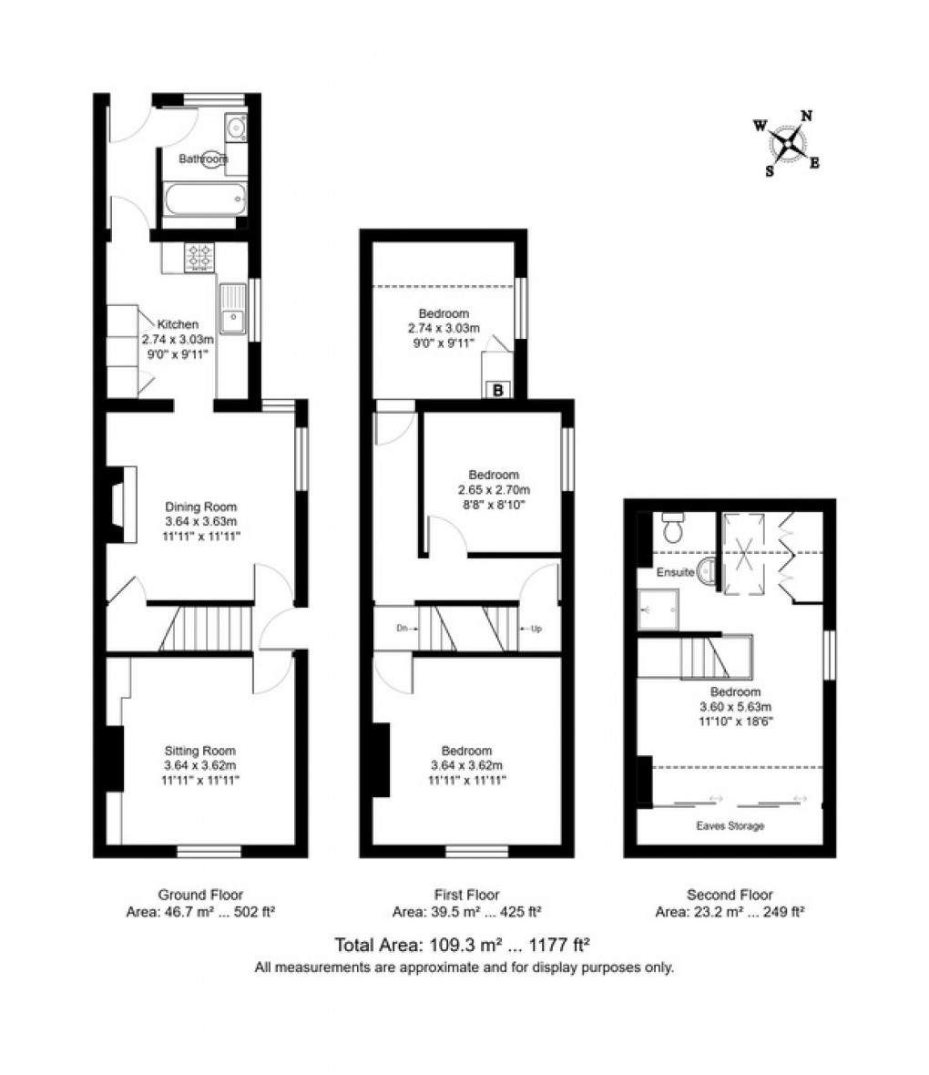 Floorplan for Chandos Road, Tunbridge Wells, Kent