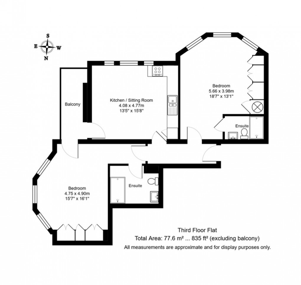 Floorplan for Landsdowne Road, Tunbridge Wells, Kent