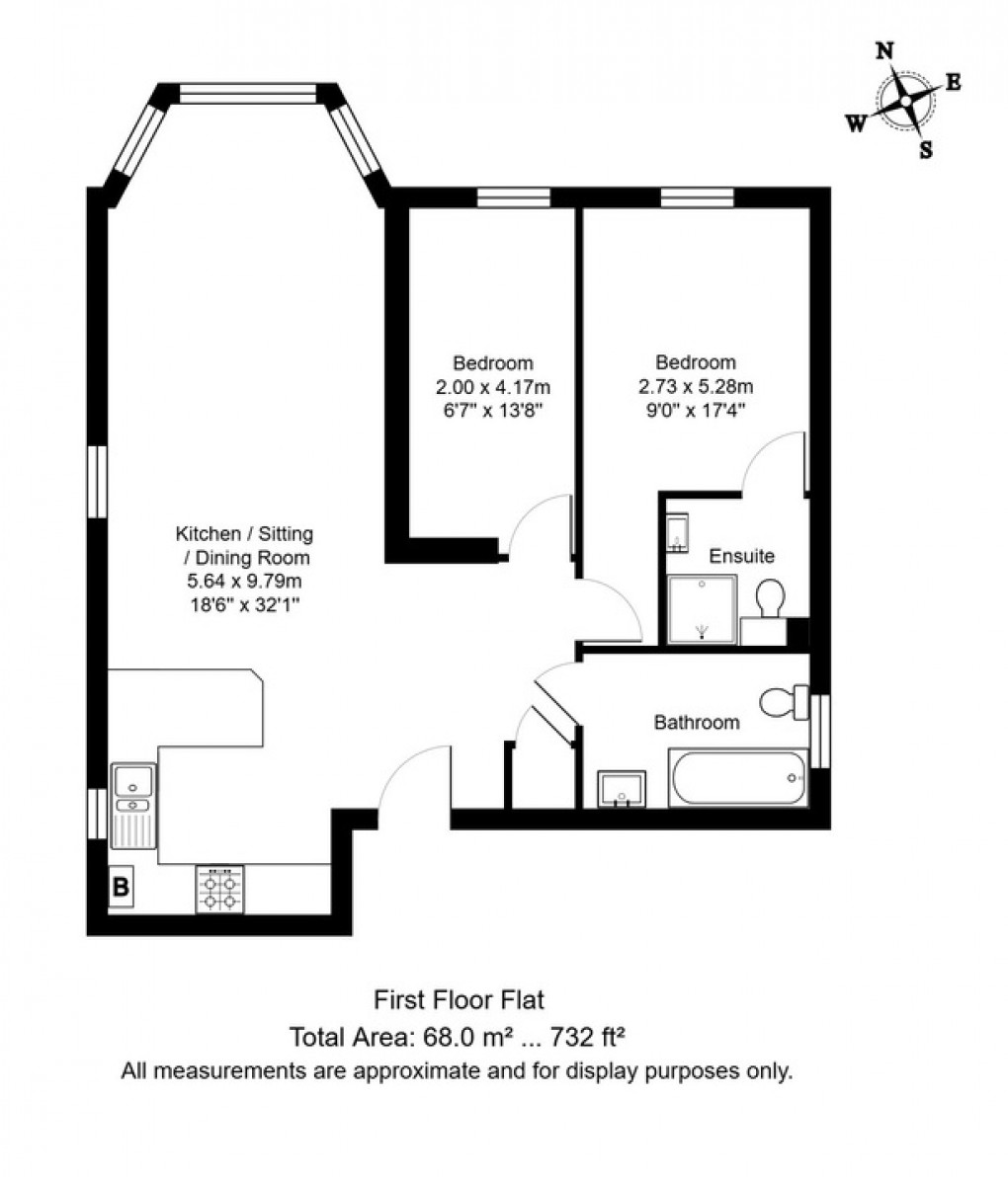 Floorplan for Richard Beau Nash apartments, Tunbridge Wells