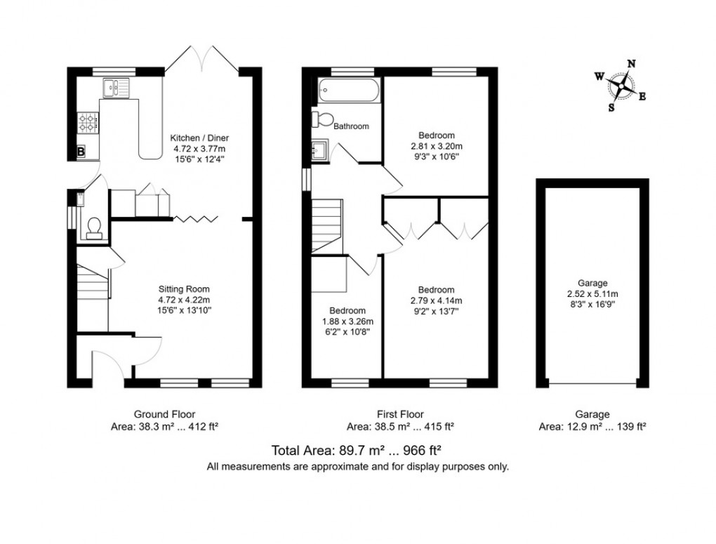 Floorplan for Pennine Walk, Tunbridge Wells