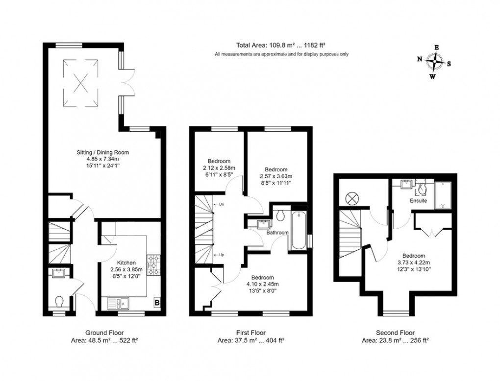 Floorplan for Dukes Drive, Tunbridge Wells, Kent