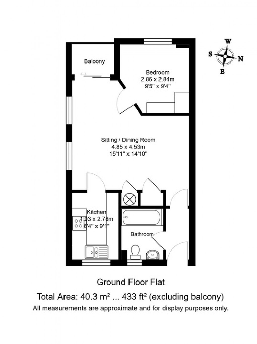 Floorplan for Sandhurst Road, Tunbridge Wells, Kent