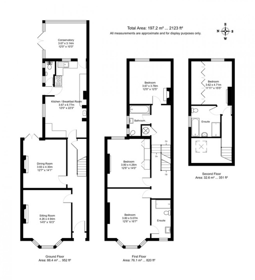 Floorplan for Upper Grosvenor Road, Tunbridge Wells, Kent