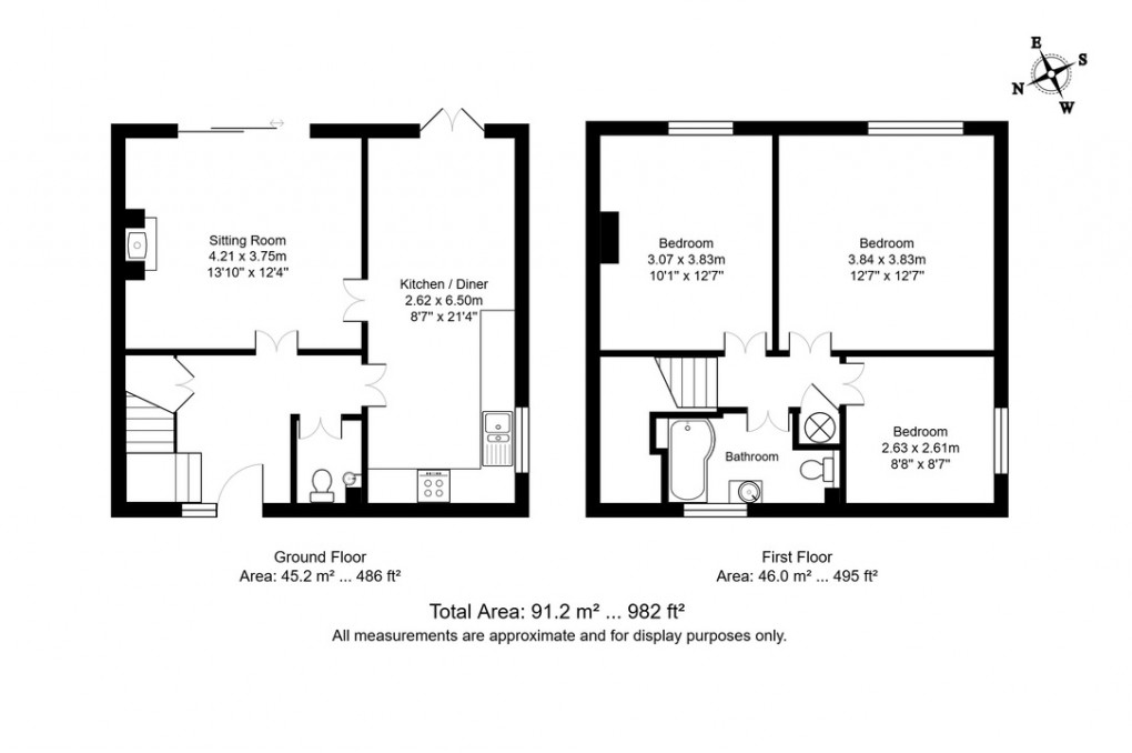 Floorplan for Stonegate Court, Stonegate, East Sussex