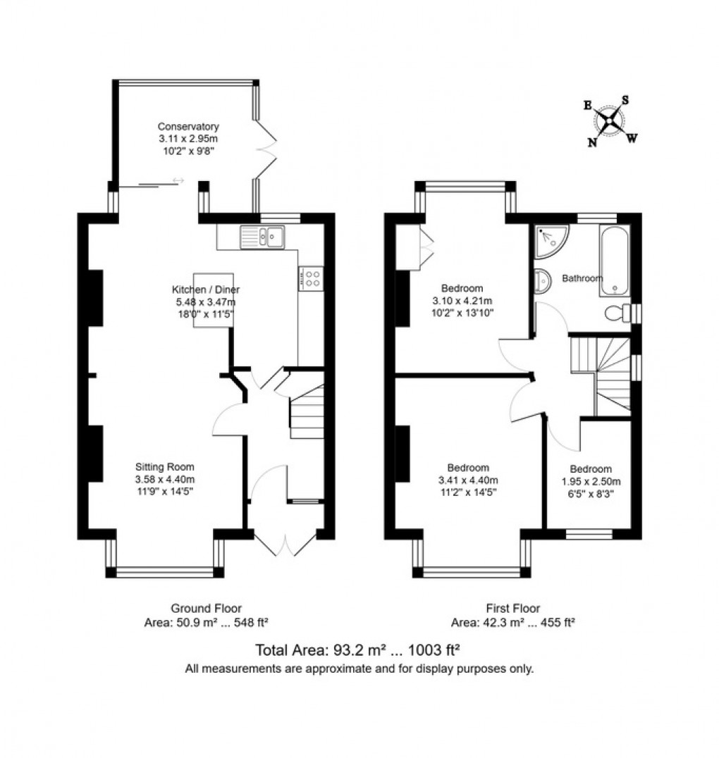 Floorplan for Ravenswood Avenue, Tunbridge Wells, Kent