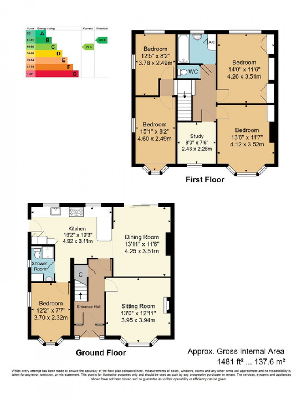 Floorplan for Newlands Road, Tunbridge Wells, Kent