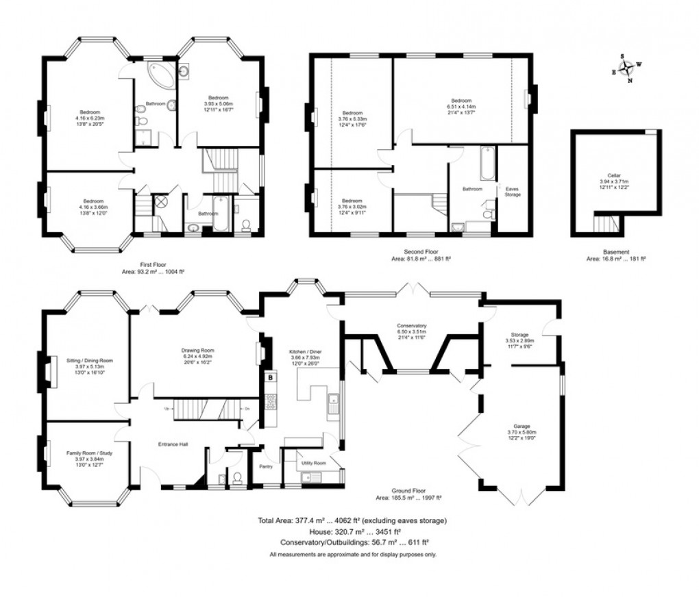 Floorplan for Hillbury House, High Street, Ticehurst, East Sussex