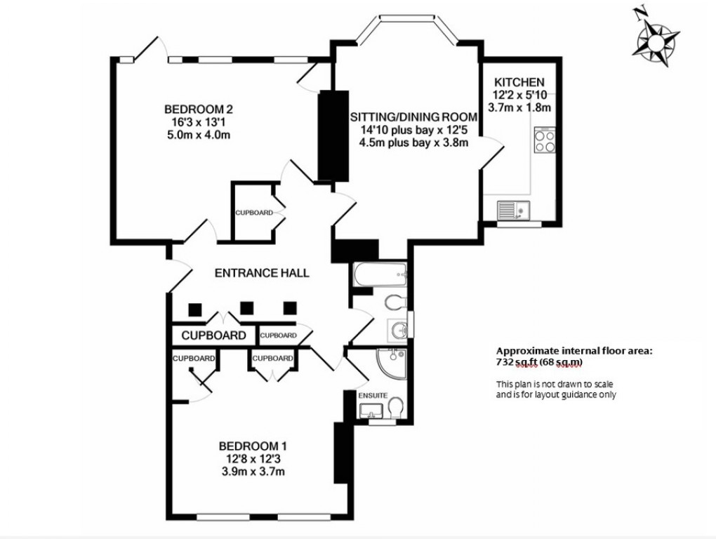 Floorplan for Garstons, High Street, Burwash, Etchingham, East Sussex