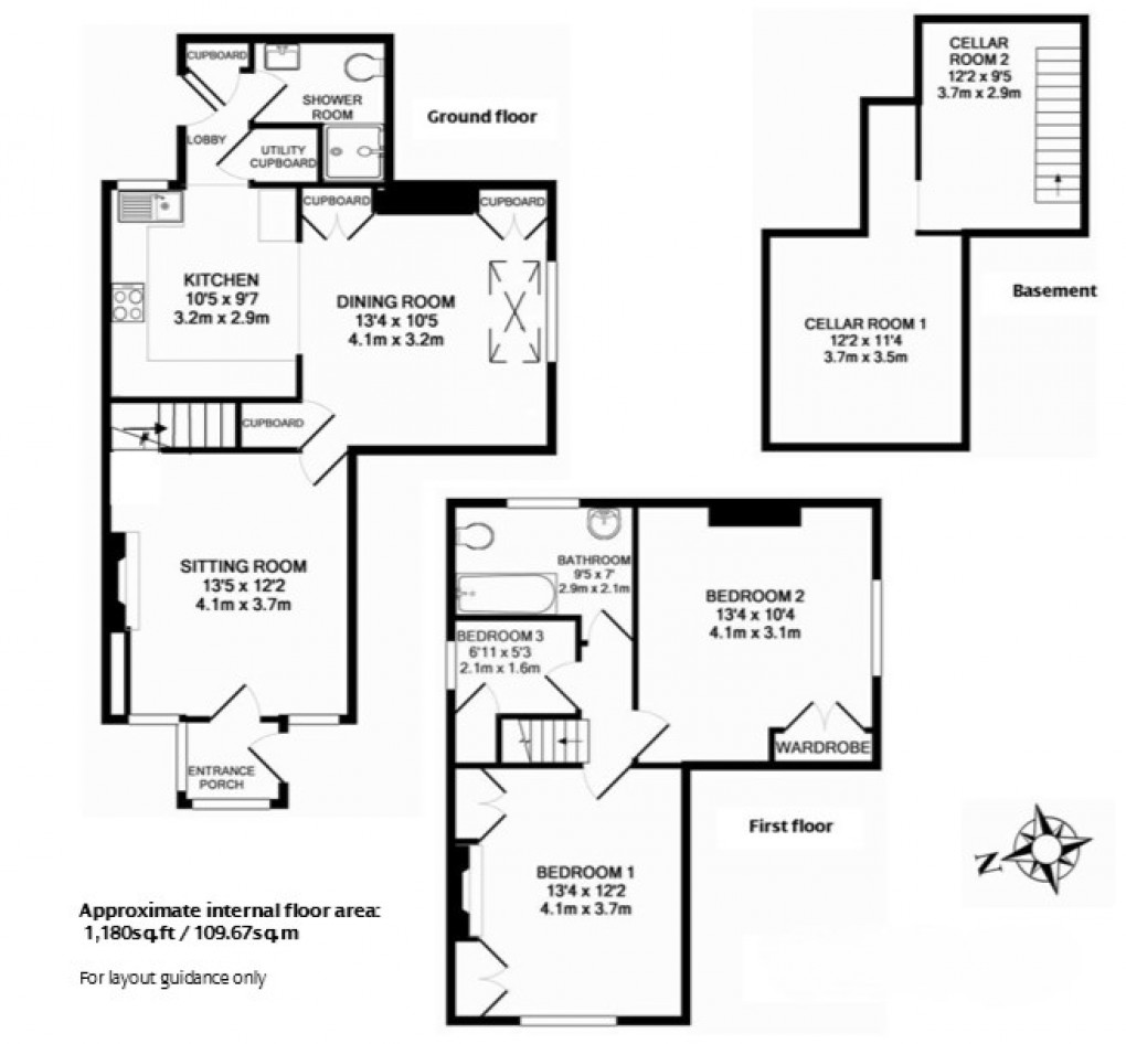 Floorplan for Church Street, Wadhurst, East Sussex