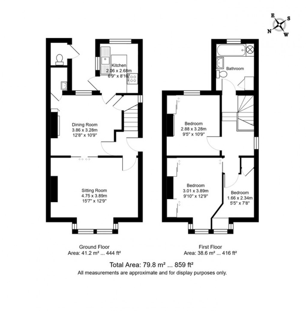 Floorplan for Nelson Road, Tunbridge Wells, Kent