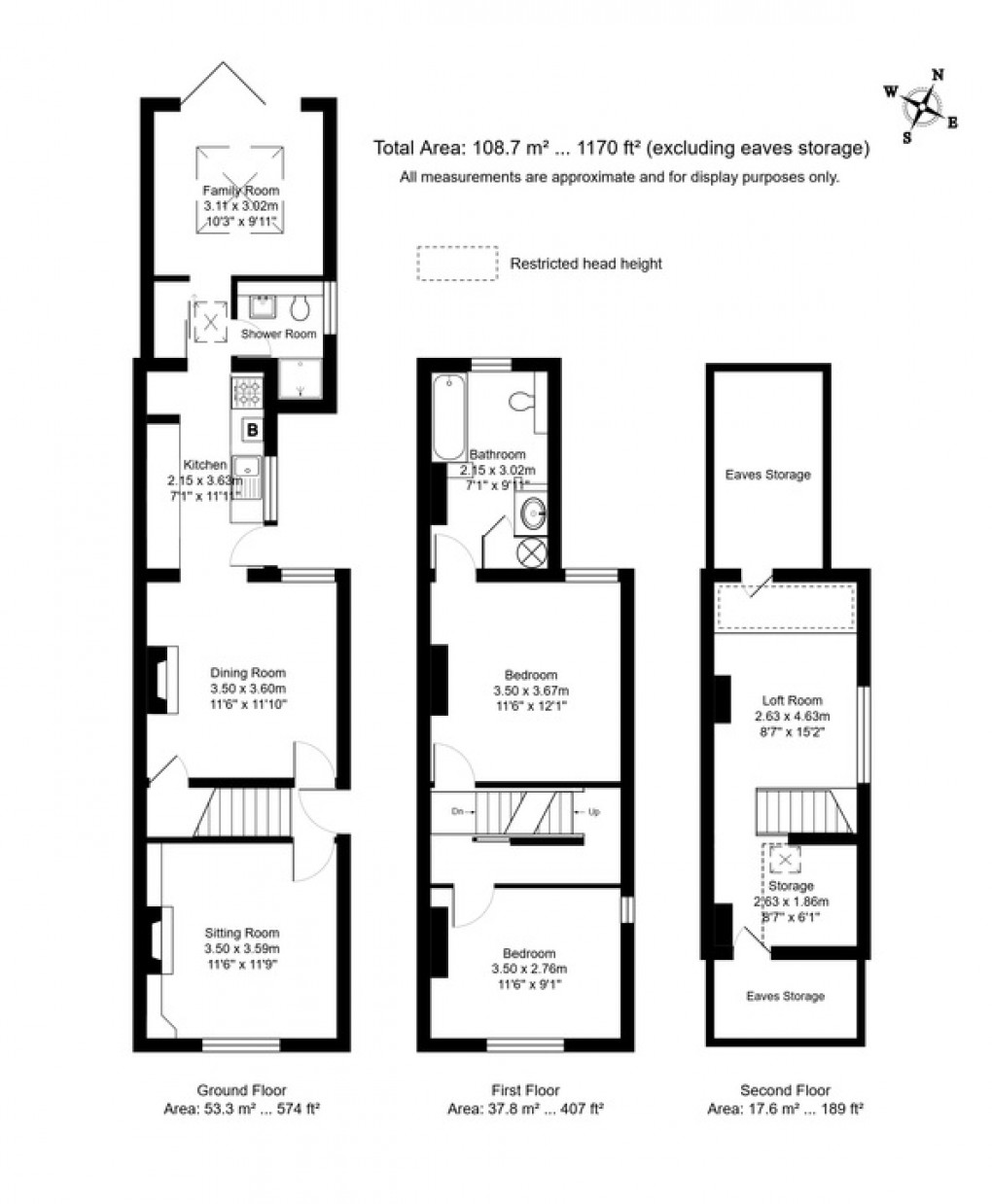 Floorplan for Western Road, Tunbridge Wells, Kent
