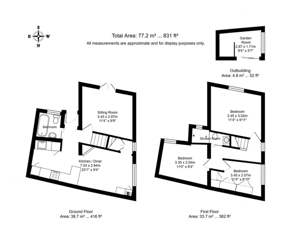 Floorplan for Stanley Road, Tunbridge Wells, Kent