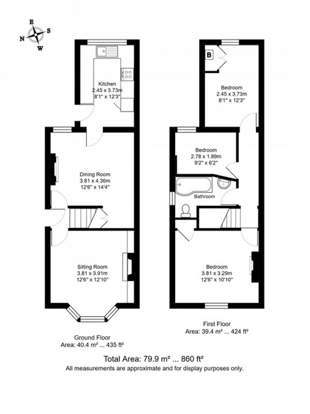 Floorplan for Nelson Road, Tunbridge Wells