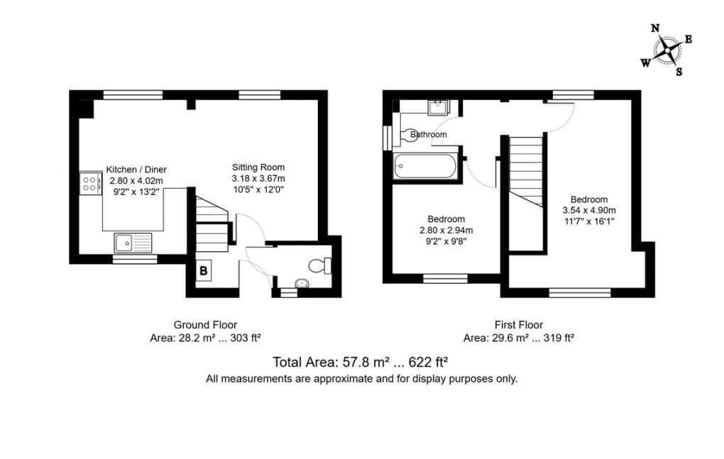Floorplan for Tunnel Road, Tunbridge Wells, Kent