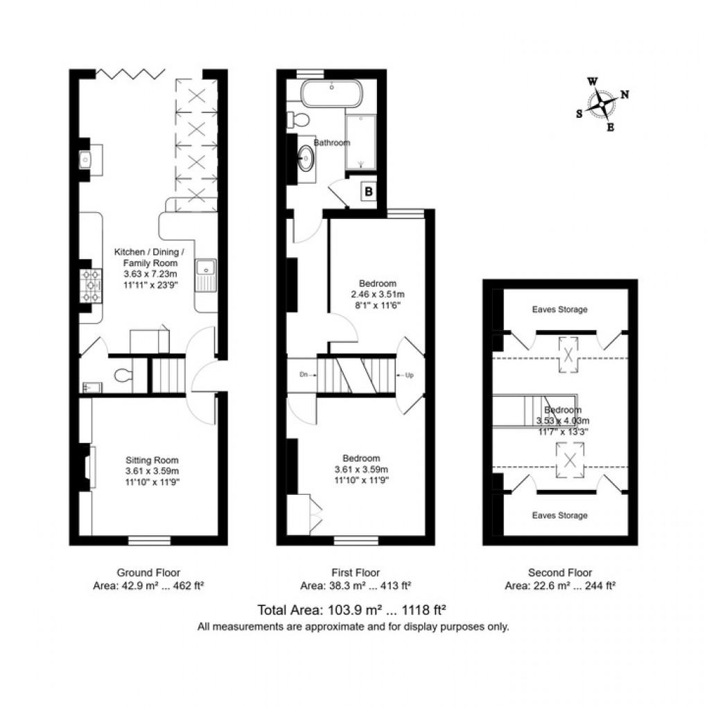 Floorplan for Norman Road, Tunbridge Wells, Kent