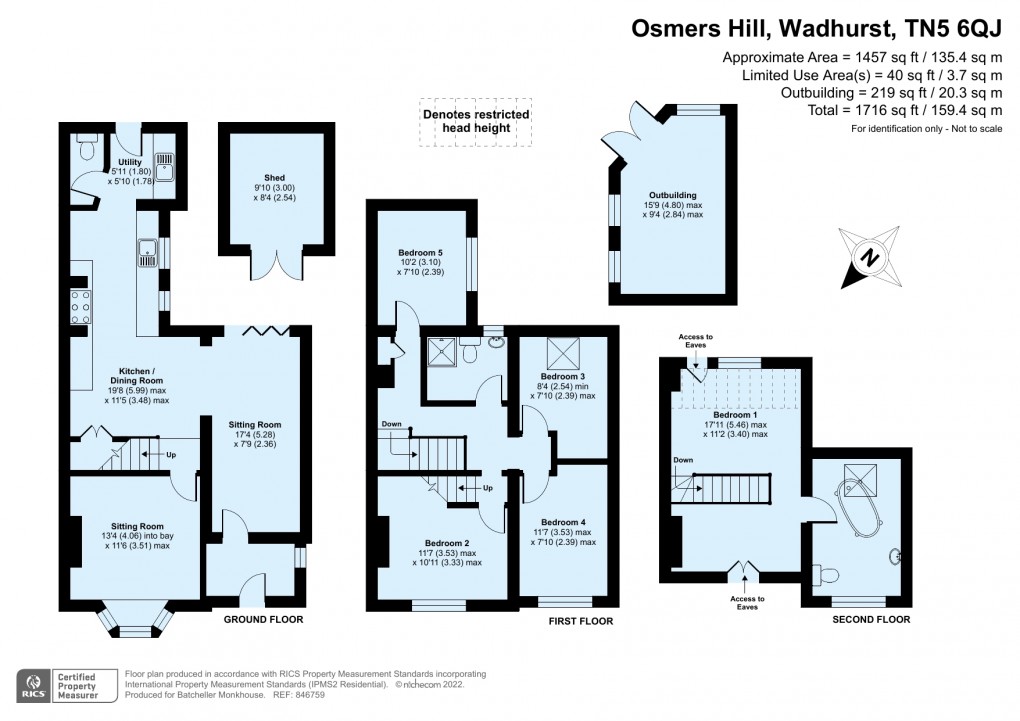 Floorplan for Wadhurst, East Sussex