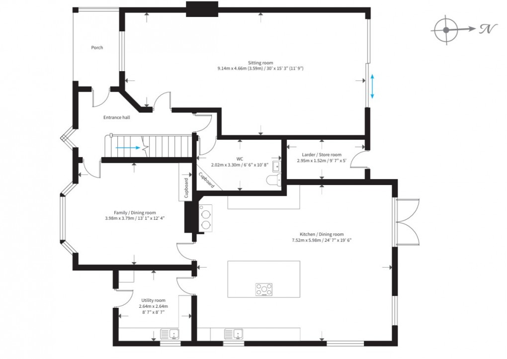 Floorplan for Mayfield, East Sussex