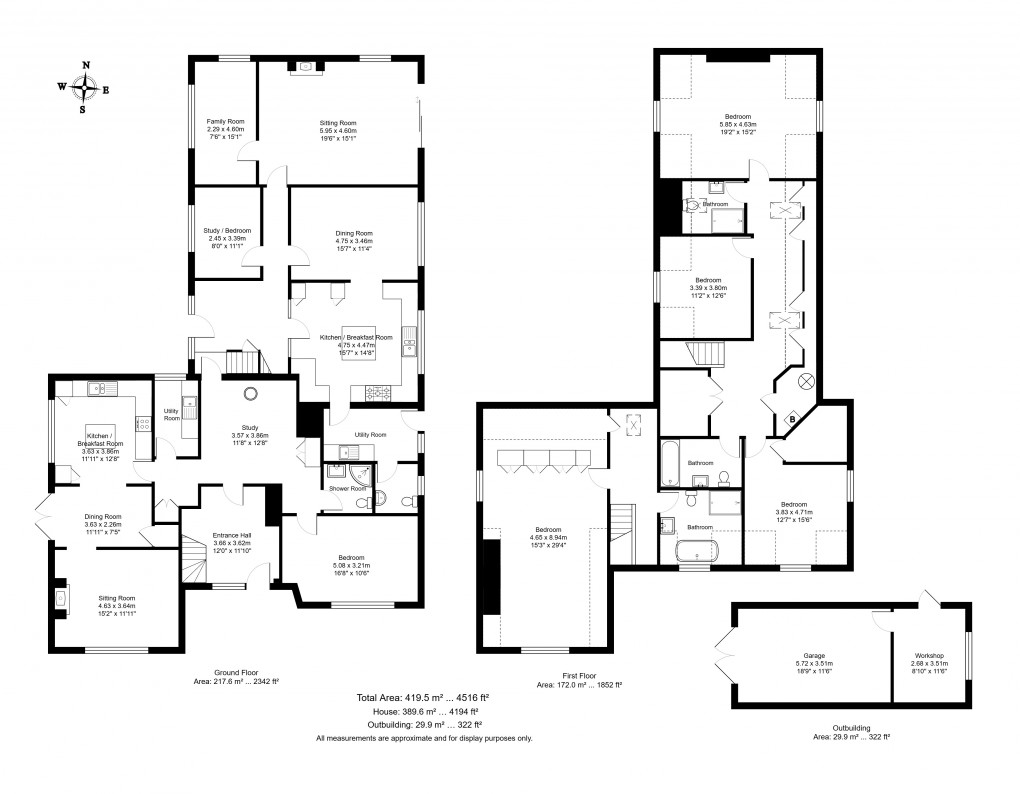 Floorplan for Wallcrouch, East Sussex