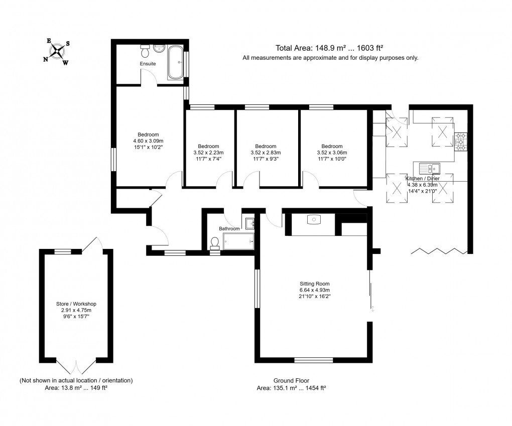 Floorplan for Frant, East Sussex