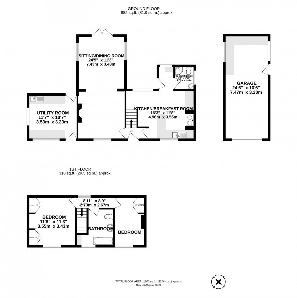 Floorplan for Stonegate, East Sussex