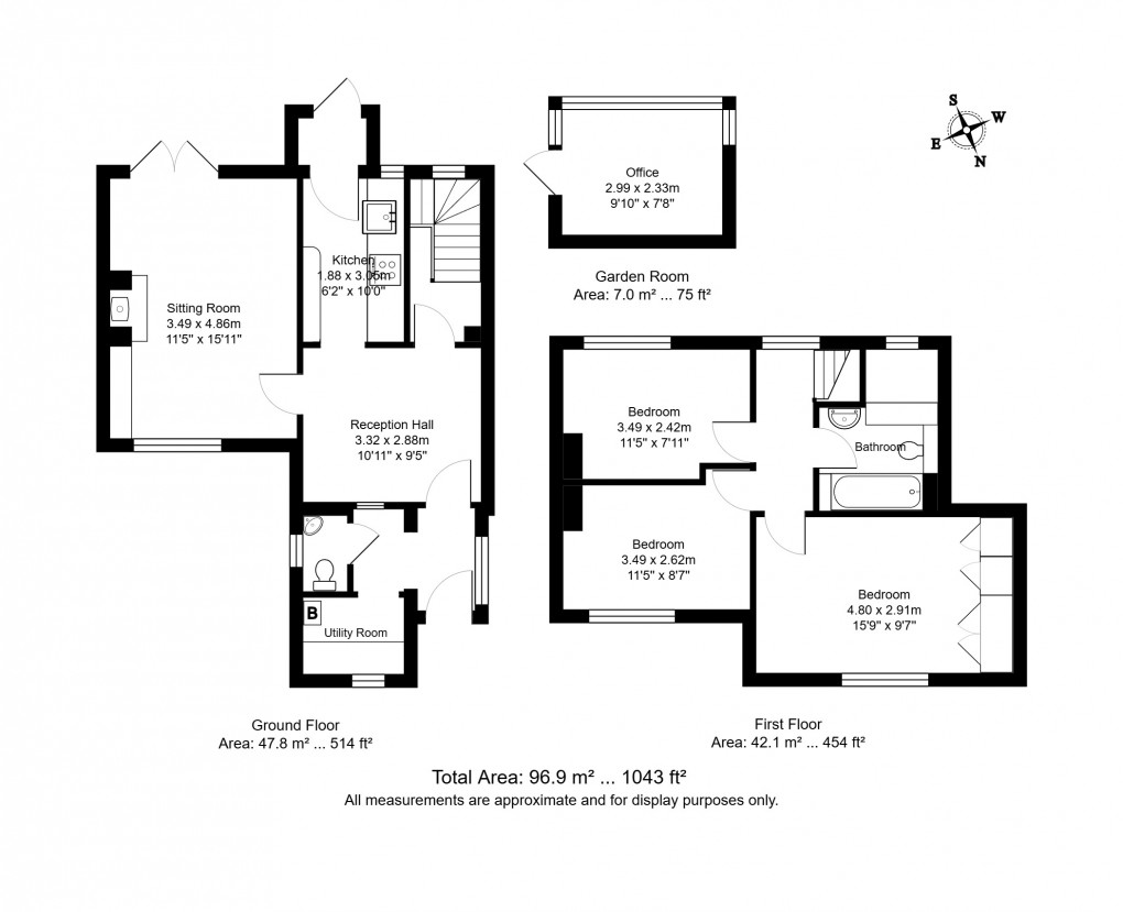 Floorplan for Wallcrouch, East Sussex