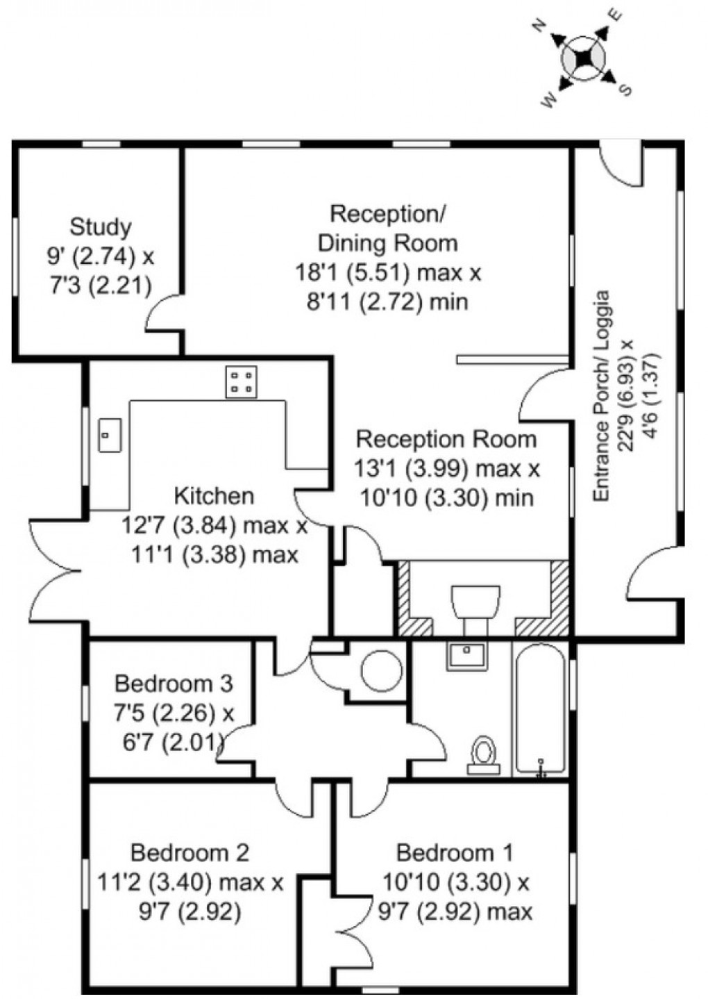 Floorplan for Wadhurst, East Sussex