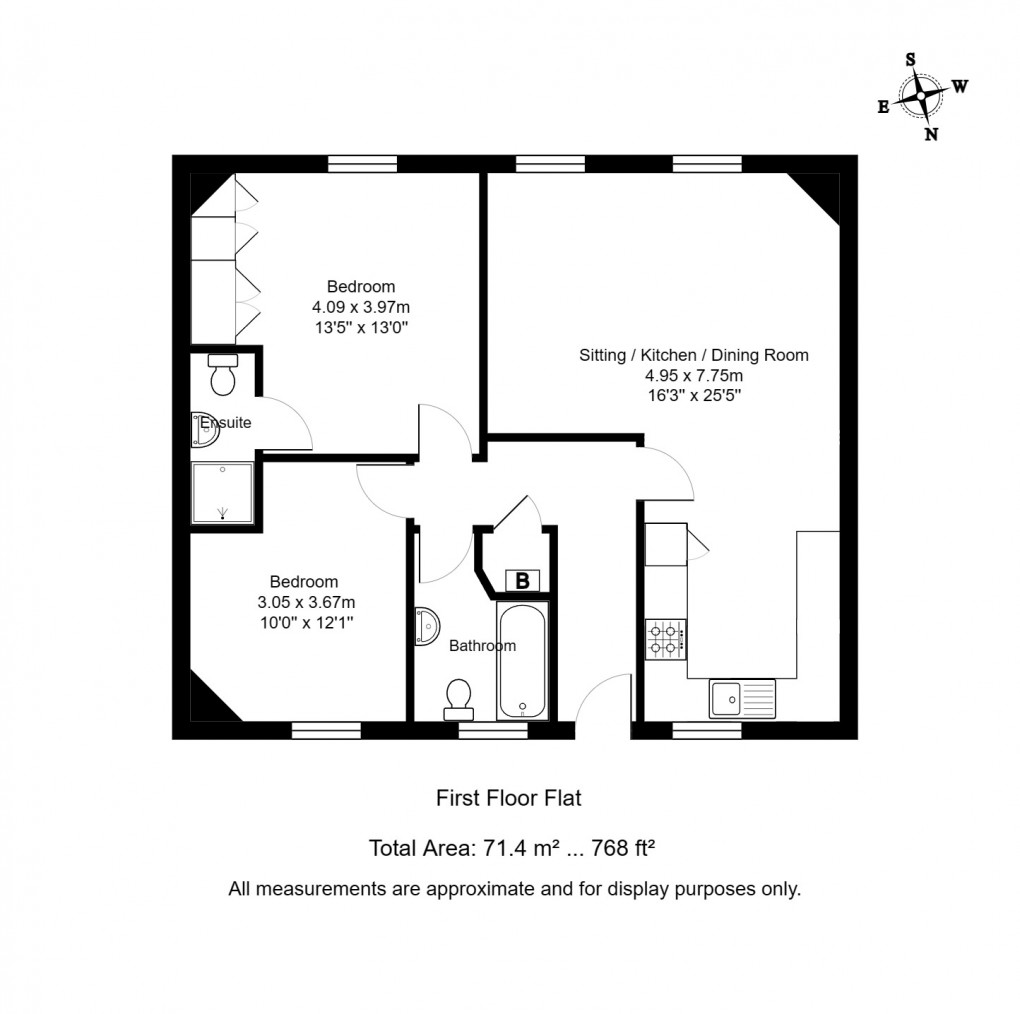 Floorplan for North Street, Tunbridge Wells