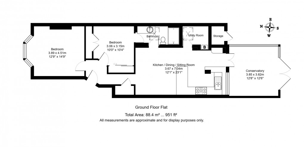Floorplan for Southfield Road, Tunbridge Wells