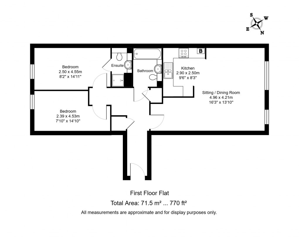 Floorplan for Kensington Court, Medway Road, Tunbridge Wells