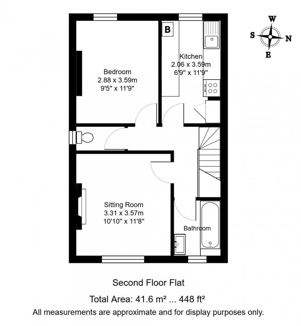 Floorplan for Calverden Park, T/Wells, Kent