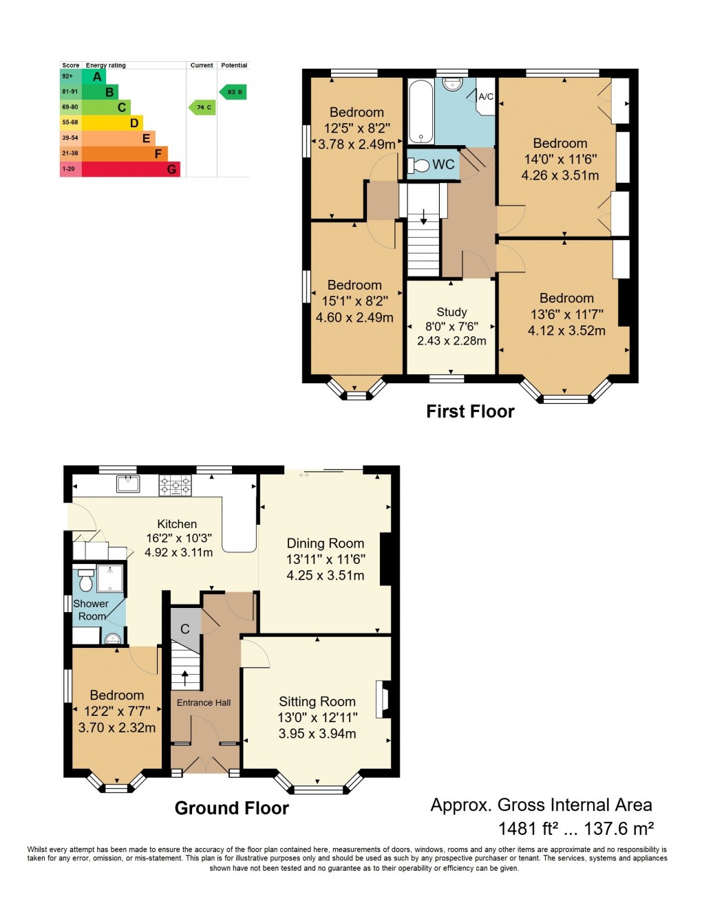 Floorplan for Tunbridge Wells, Kent